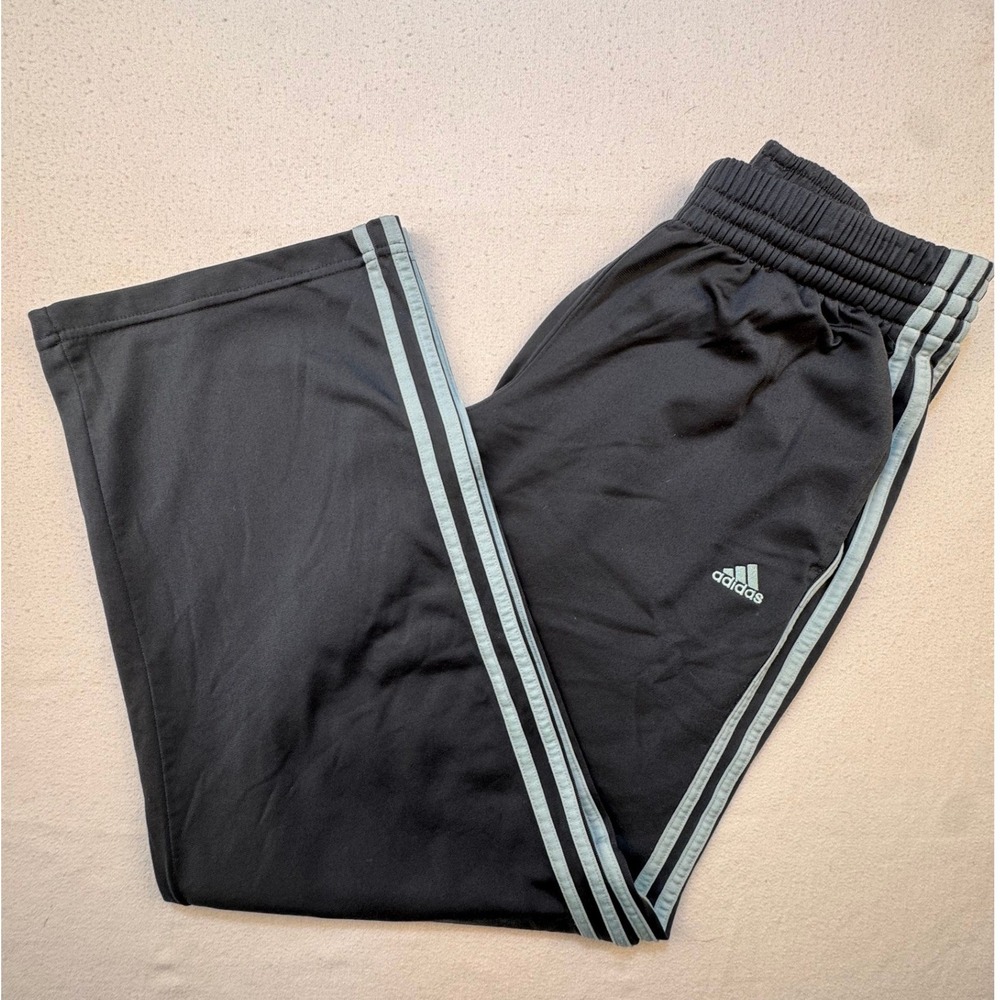 Adidas Track Pants Mens M Gray A18918 Three Stripe Athletic Training‎ Joggers